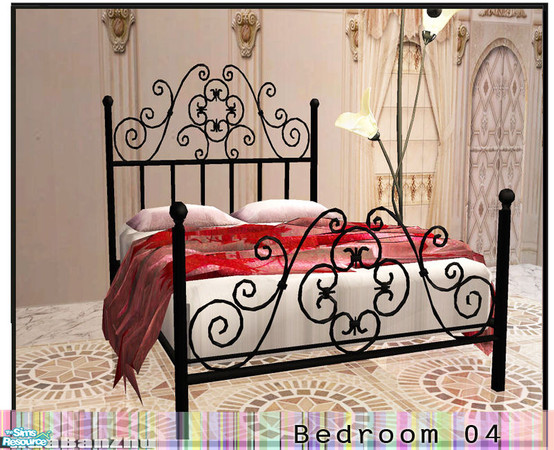 Sims 2 — Huabanzhu bedroom04 - Bed by huabanzhu — 