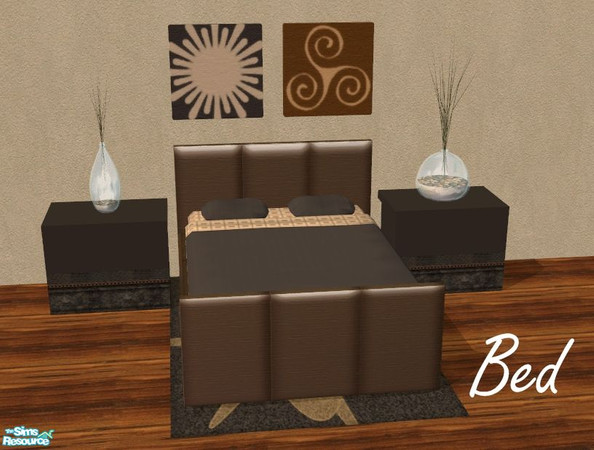 Sims 2 — Leather Bed Set - Brown by nikisatez05 — 