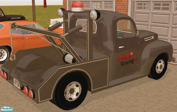 Sims 2 — 1950\'s Tow Truck - Grey Recolor by Dr Pixel — Color option for the 1950 tow truck