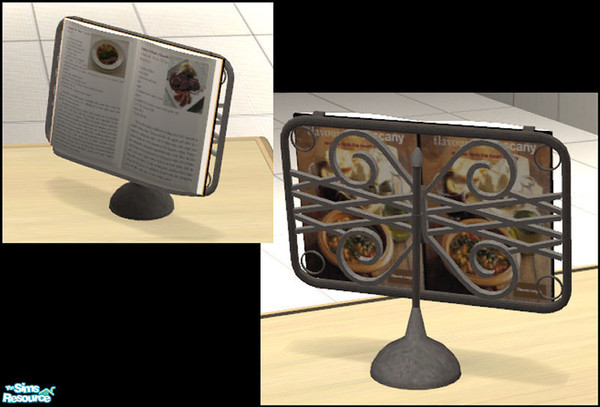Sims 2 — Bavaria Kitchen - Bavaria Recipebook stand by Elize-37sims — Antique recipe book stand