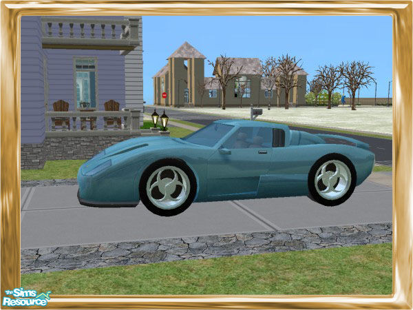 Sims 2 — Birthstone Cars - Turquoise by SQK — December\'s birthstone~!! *~SQK~*