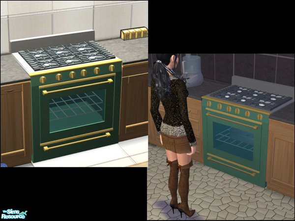 Sims 2 — Bavaria Kitchen - Bavaria Stove by Elize-37sims — Stove - fully animated