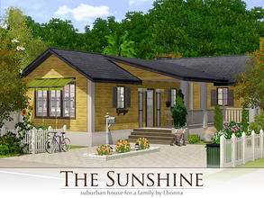 Sims 3 — The Sunshine by Lhonna — The Sunshine is small, but very playable suburban house for at least four Sims (parents