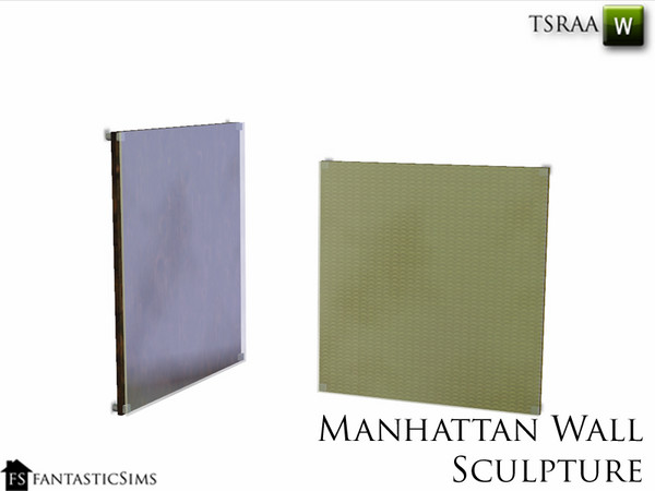 Sims 3 — Manhattan Living Wall Sculpture FS by fantasticSims — Manhattan Living Wall Sculpture FS TSRAA