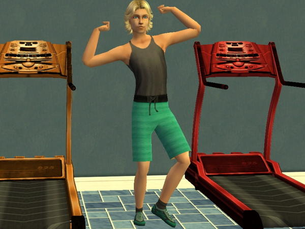 Sims 2 — Men\'s Activewear Set - Blue Green by zaligelover2 — Athletic wear for AM.