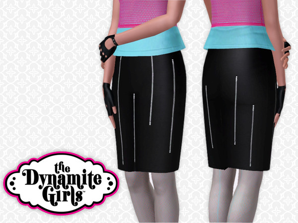 Sims 3 — Sam_Adult Dynamite Rufus Zipper Skirt by frisbud — A new and slightly more sophisticated take on clingy fabrics,