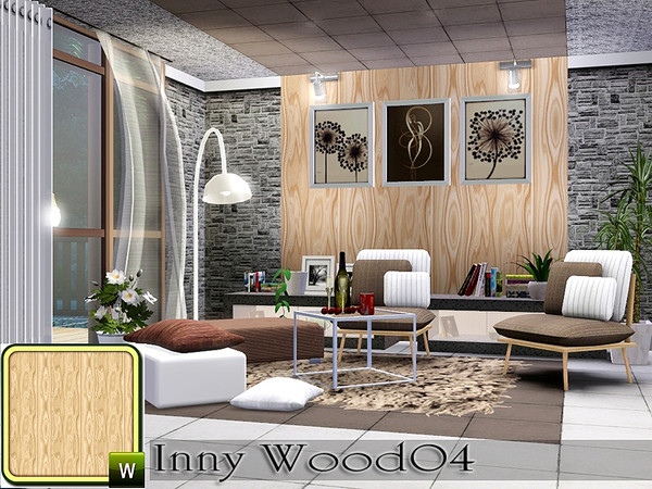 Sims 3 — Inny Wood04 by autaki — Inny Wood04 pattern.