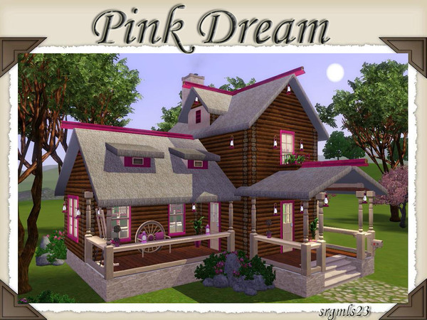 Sims 3 — Pink Dream by srgmls23 — A pretty little house in a romantic style ... It has 2 bedrooms and a bathroom, a cozy