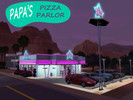 Sims 3 — Papa's Pizza Parlor by comet65 — Hang out with your friends at this swingin' little pizza restaurant. Come in