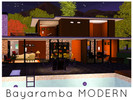 Sims 3 — Bayaramba Modern by snollen — This luxury modern home has got an unusual floor plan that creates interesting