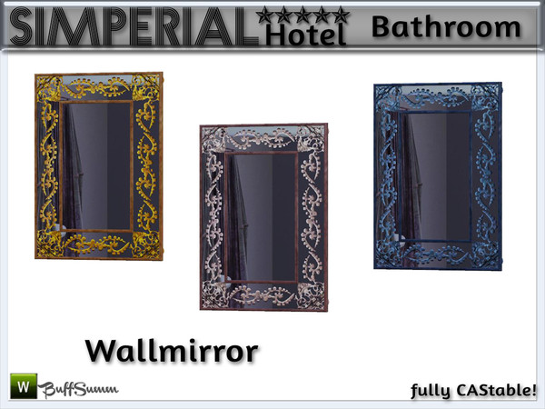 Sims 3 — Simperial Bath Wallmirror by BuffSumm — Wallmirror matching the SIMPERIAL***** Bathroom. ***TSRAA***