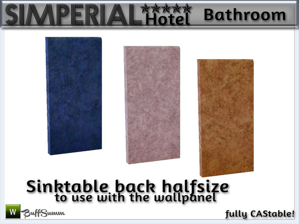 Sims 3 — Simperial Bath Sinkback H by BuffSumm — Backpart if you use the modular wallpanels to fill the hole to the
