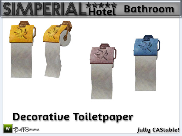Sims 3 — Simperial Bath Toiletpaper by BuffSumm — Decorative toiletpaper matching the SIMPERIAL***** Bathroom.