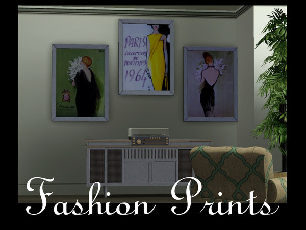 Sims 3 — Fashion Posters by orlov — Grapically Stylish, these three pictures will add a sense of Panache to any