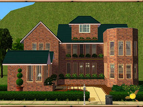 Sims 2 — evi2s Adela Family Lot by evi — Contemporary family lot with three bedrooms on the top floor and kitchen/