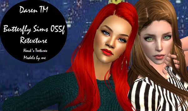 Sims 2 — [Aqua] Butterfly 055 Female Retexture - Almost Black by Aqua_Designs — Its a retexture of Butterfly Sims 055