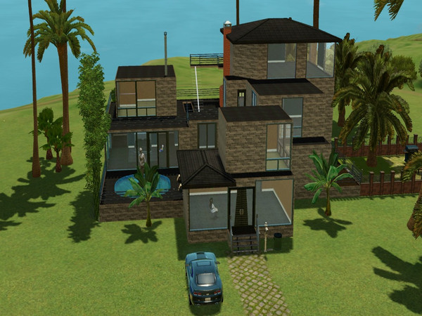 Sims 3 — Modern Home by tazmagondia2 — This house is absolutely gorgeous and tropical with tons of space as well. It also
