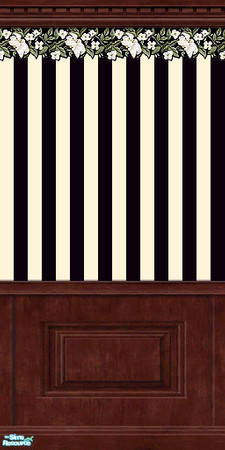 Sims 2 — Williamsburg Walls, Pt 7 - 04 by elektra274 — 4 of 6 walls designed to coordinate with the other parts of my