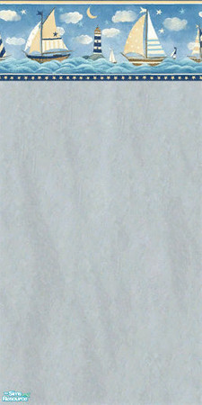 Sims 2 — Oceanic Set - Wall 2 by filizk — \'The sea! the sea! the open sea! The blue, the fresh, the ever free! Without a