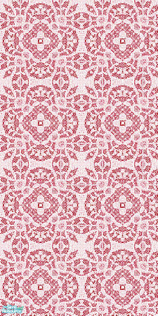 Sims 2 — dentelles wallpapers set - Dentelle Rose by milla184 — 