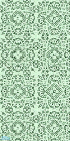 Sims 2 — dentelles wallpapers set - Dentelle Verte by milla184 — 