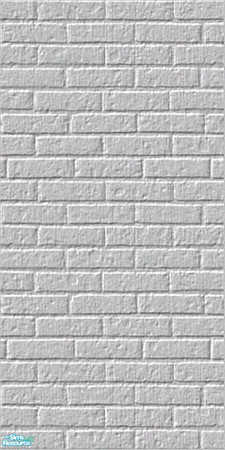 Sims 2 — Crystal Creations Stone and Stucco Set - Soft Grey Brick Wall by BleedingDesperation — A soft grey brick wall.