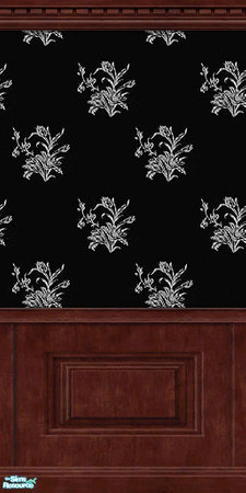 Sims 2 — Williamsburg Walls, Pt 1 - 04 by elektra274 — 4 of 12 walls designed to coordinate with the other parts of my