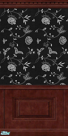 Sims 2 — Williamsburg Walls, Pt 1 - 02 by elektra274 — 2 of 12 walls designed to coordinate with the other parts of my