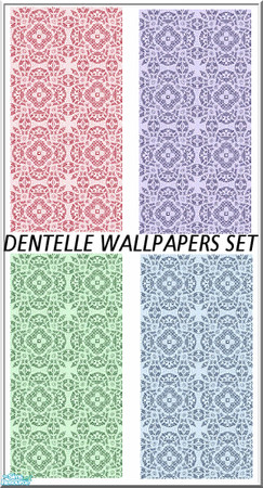 Sims 2 — dentelles wallpapers set by milla184 — 