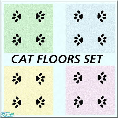 Sims 2 — cat floors set by milla184 — 
