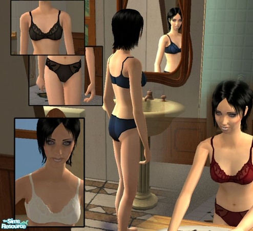 Sims 2 — Undie set by Lazy_Dog — A set of undies in 4 colours