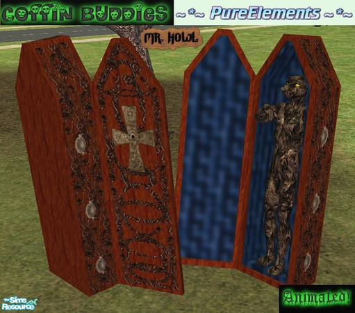 Sims 2 — Coffin Buddies - Mr.Howl by SaeraMaples — Here is a coffin trapped ghoul, named Mr.Howl, to spice up you haunted