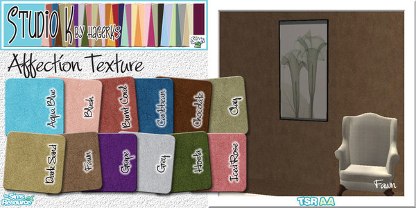 Sims 2 — Studio K Affection Texture_01 by StudioKhagerks — 1-12 of 36 colors. Category: Wallpaper. Price: 10 simoleons.
