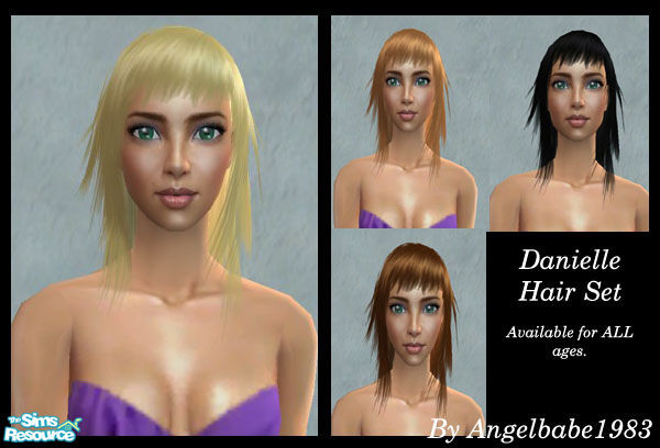 Sims 2 — Danielle Hair Set by Angelbabe1983 — Here is another of XM Sims wonderful meshes. I really like this hair style