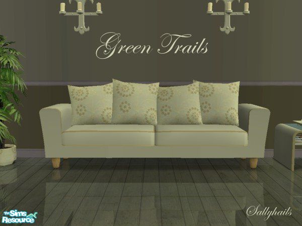Sims 2 — Green Trails Arizona Sofa by sallyhails — Subtle green recolour of shtinky00\'s Arizona Sofa. Part of my Green