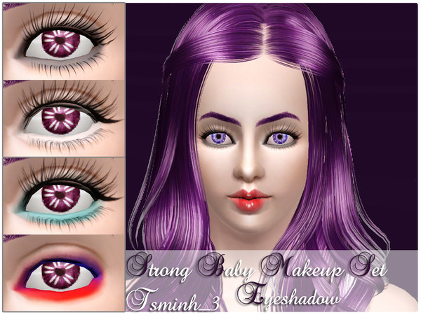 Sims 3 — Strong Baby Eyeshadow by TsminhSims — A New Makeup Set for Sims on Valentine Days. Especially for your Female