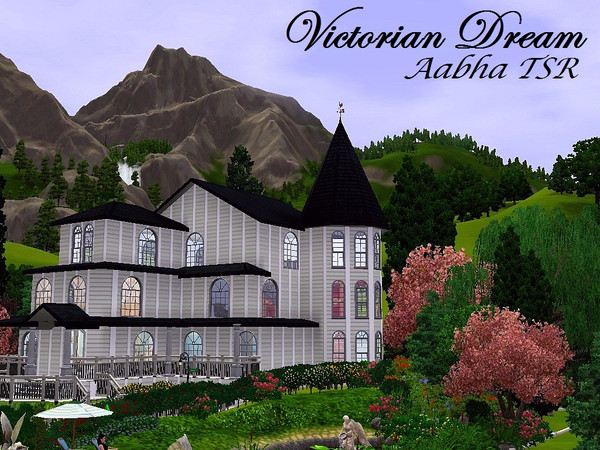 Sims 3 — Victorian Dream by Aabha2 — Victorian Dream is a beautiful Victorian House built in the heart of Nature.With the