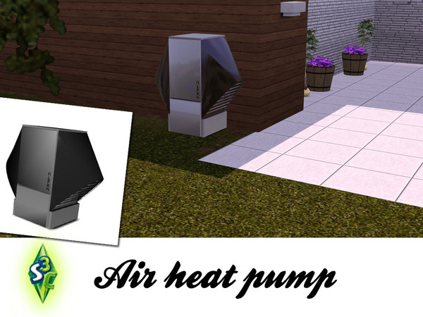 Sims 3 — air heat pump by ruhrpottbobo — air heat pump, a stylish heat pump for economical heating, Deco