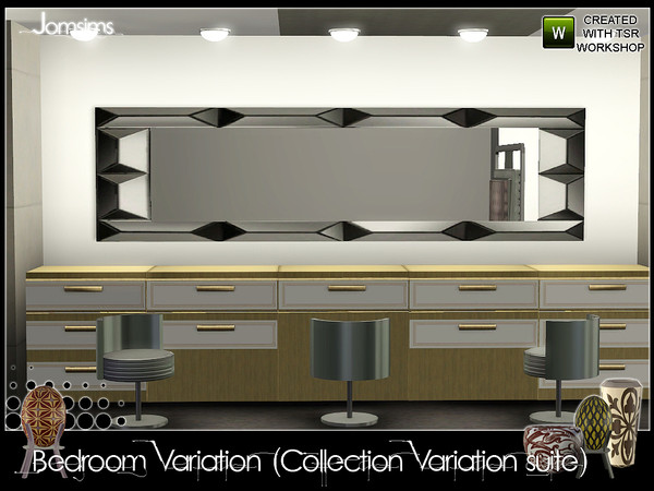 Sims 3 — large wall mirror variation bedroom by jomsims — large wall mirror variation bedroom