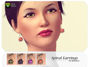 Sims 3 — Spiral Earrings by katelys — New earrings for adult/young adult females.