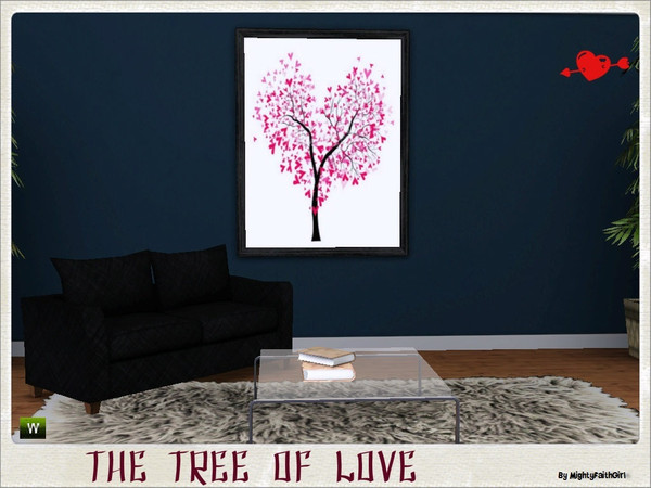 Sims 3 — The Tree of Love by mightyfaithgirl — Bring romantic color and vibrancy to any room with this lovely