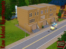 Sims 3 — Row Model Apartments, no CC by VectoryFloor — Lovely apartment overlooking the city with small park in the back