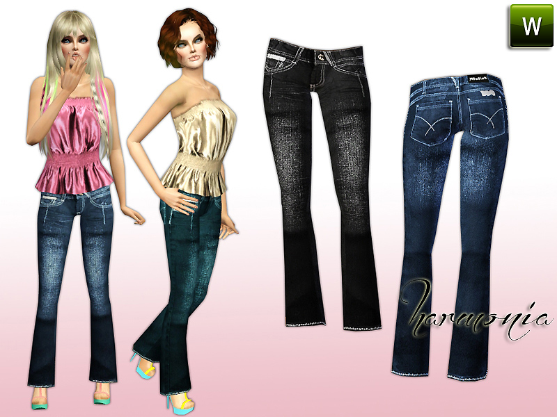 The Sims Resource - Stones Hipster Bootcut Jean