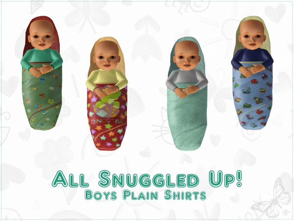 Sims 3 — All Snuggled Up! Boys Plain Shirt by sinful_aussie — Long sleeved shirts and comfy baby blankets with alien,