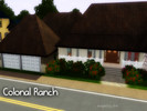 Sims 3 — Colonal Ranch by MrsSimmerBrie — Cute little Cottage style ranch home for a small family of about 3 will love
