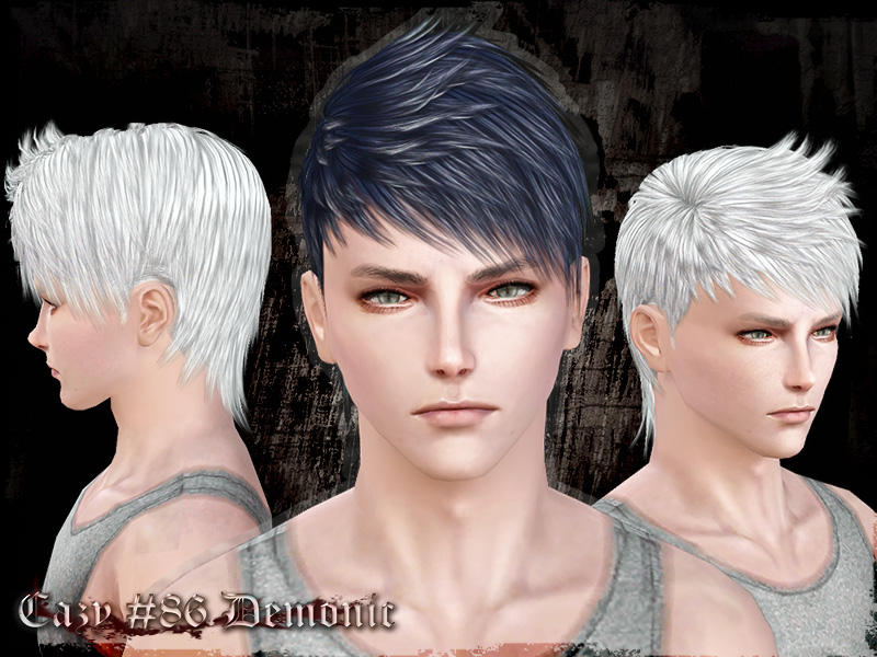 The Sims Resource - Demonic Hairstyle - Male