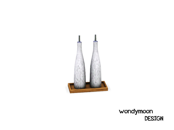 Sims 3 — Curium Ceramic Oil and Vinegar Set by wondymoon — - Curium Kitchen - Ceramic Oil and Vinegar Set - wondymoon@TSR