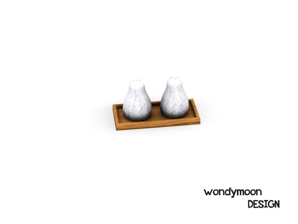 Sims 3 — Curium Ceramic Salt and Pepper by wondymoon — - Curium Kitchen - Ceramic Salt and Pepper - wondymoon@TSR -