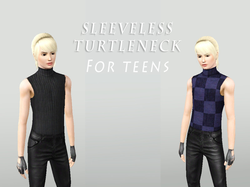 sleeveless turtleneck male