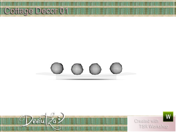 Sims 3 — Cottage Decor 01 by deeiutza — By deeiutza @TSR